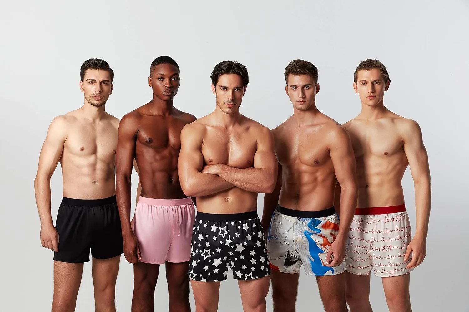 Men's Silk Boxer Shorts - Pure Mulberry Silk Underwear, Luxury Sleepwear, Pajamas Lounge Shorts - Improved Waistband