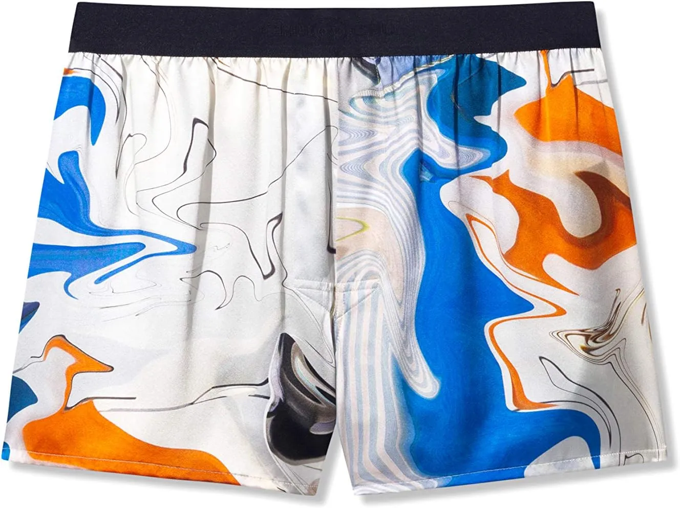 Men's Silk Boxer Shorts - Pure Mulberry Silk Underwear, Luxury Sleepwear, Pajamas Lounge Shorts - Improved Waistband
