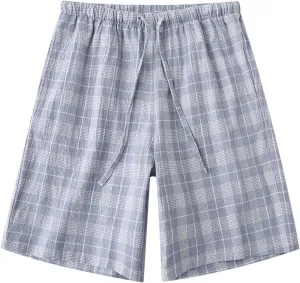 Men's Sleepwear Lounge Pajama Bottoms Sleep Shorts Cotton Shorts Drawstring & Pockets