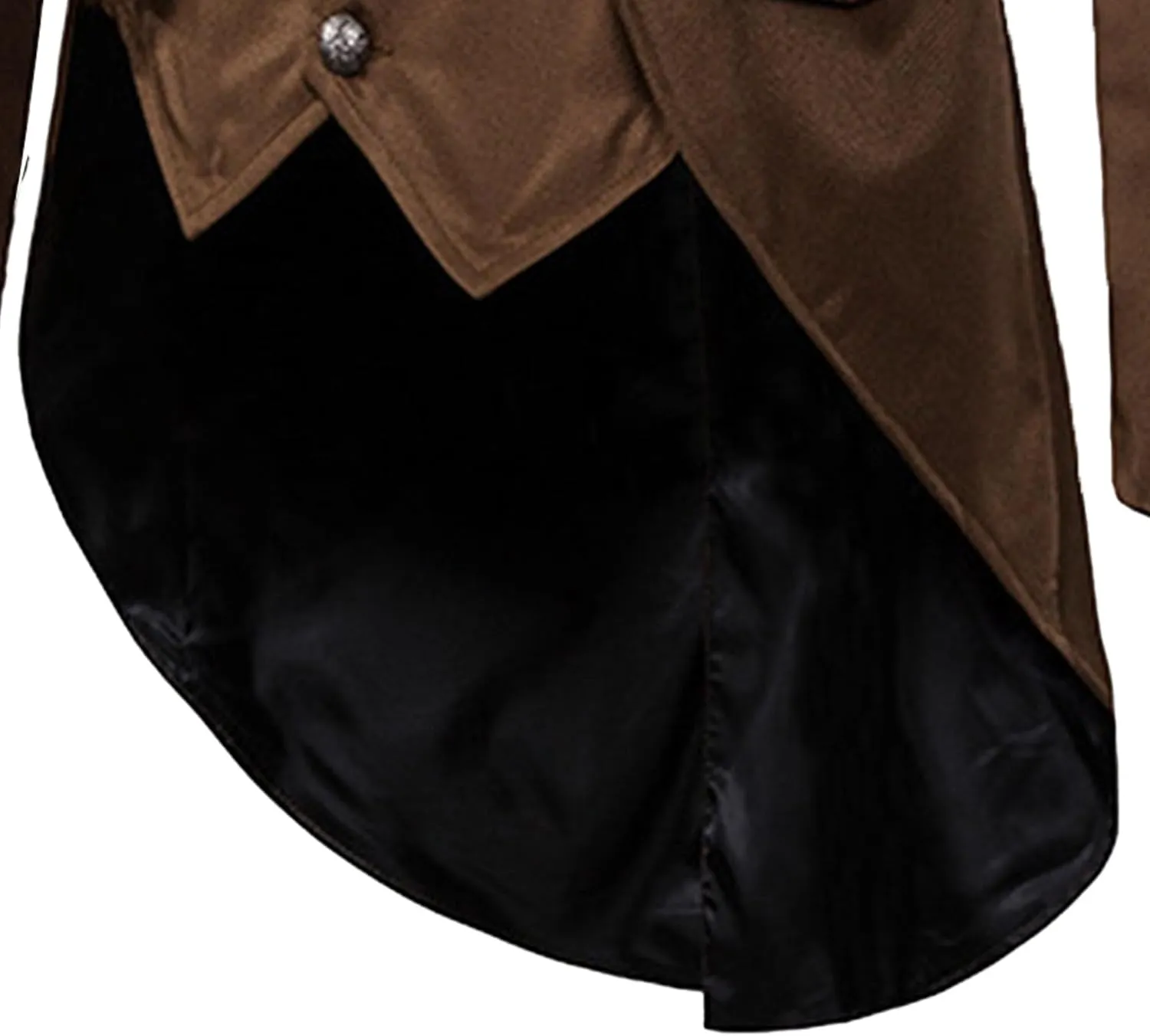 Mens Tails Slim Fit Tailcoat Dress Coat Gothic Tailcoat Tuxedo Jacket Dinner Party Wedding Blazer Suit Jacket