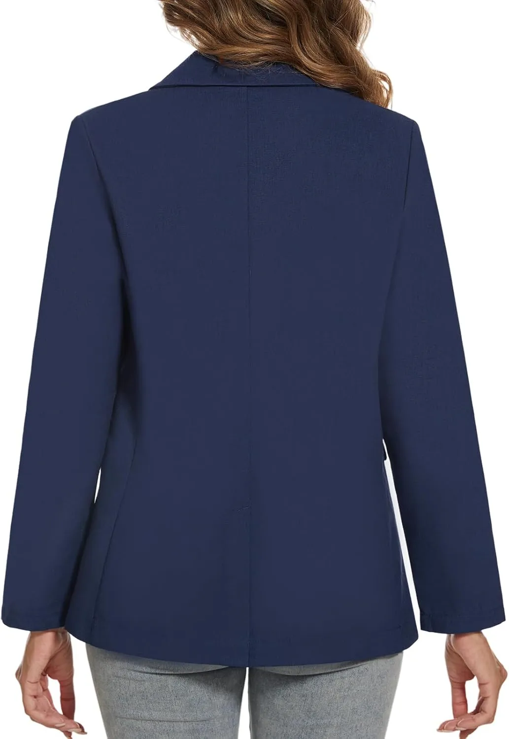 MINTLIMIT Womens Cotton Linen Blazer Long Sleeve Casual Work Office Lightweight Lapel Button Blazers Jacket with Pockets