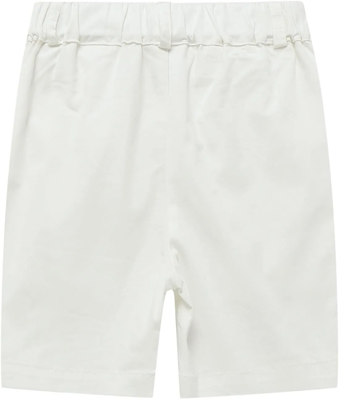 Mud Kingdom Fashion Boy Chino Shorts Elastic Waist Flat Front Summer School Uniform