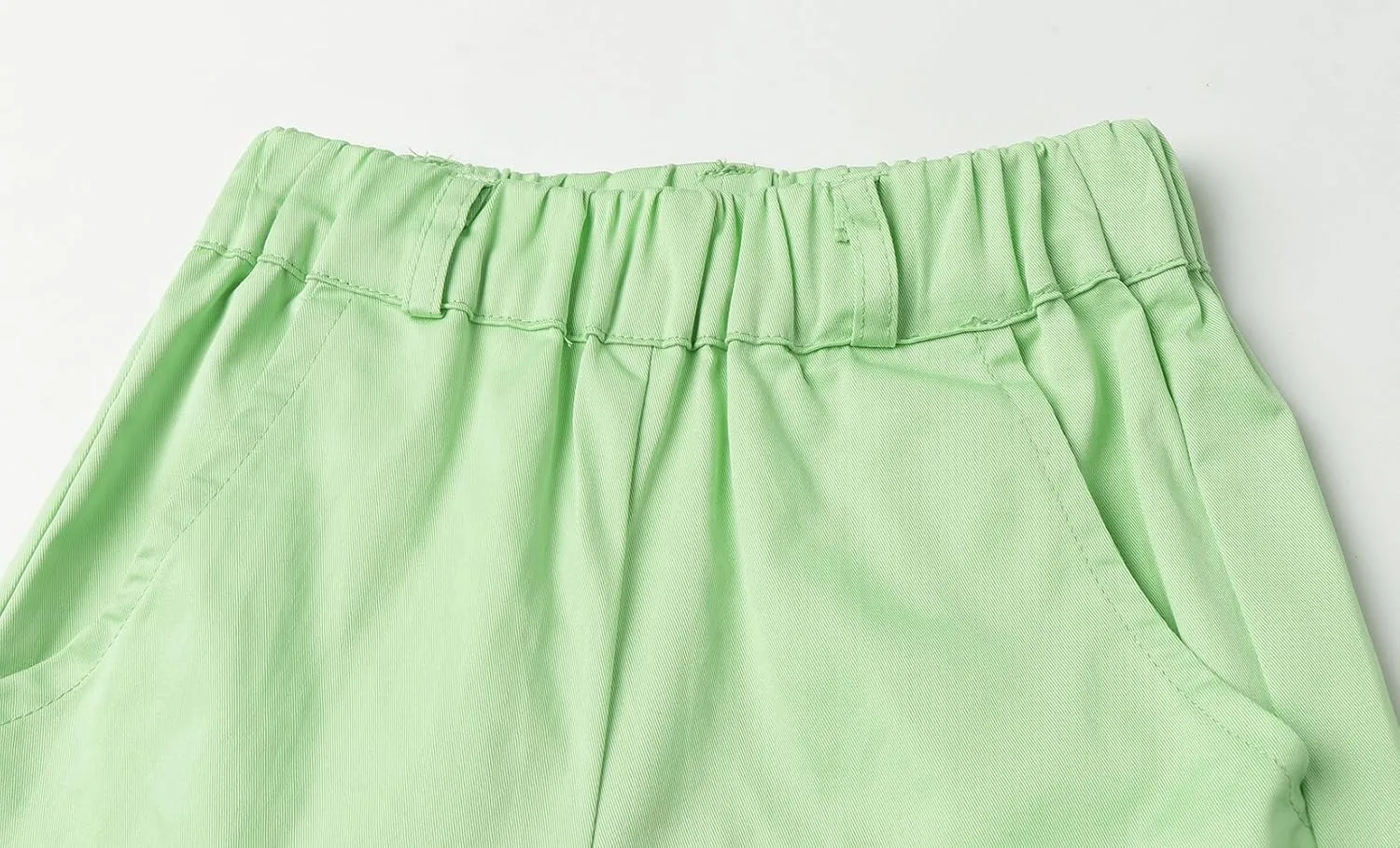 Mud Kingdom Fashion Boy Chino Shorts Elastic Waist Flat Front Summer School Uniform