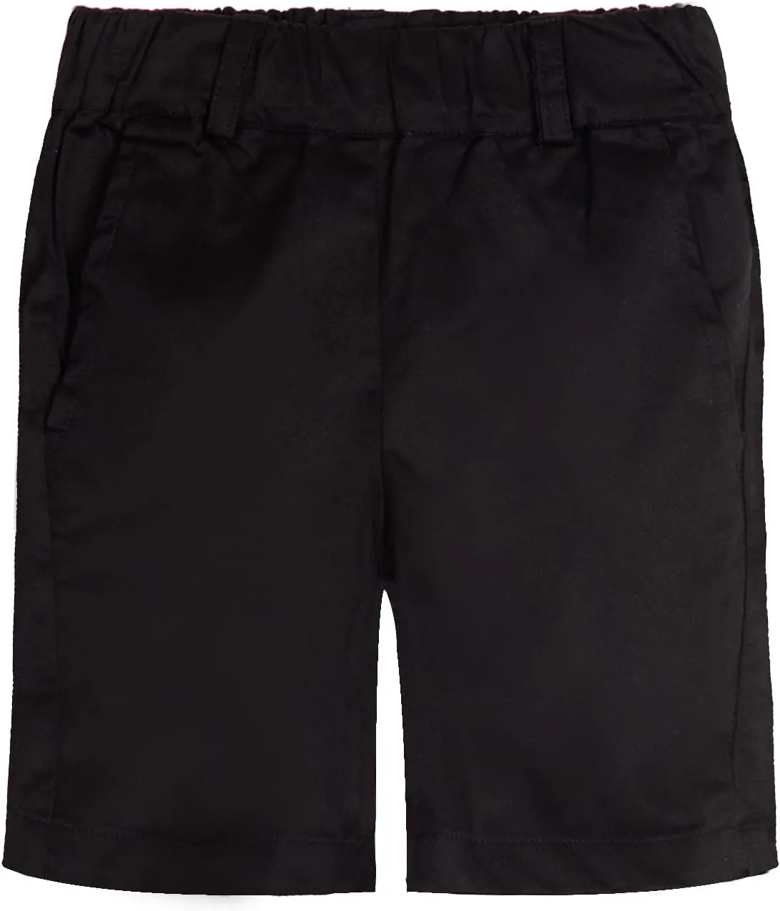 Mud Kingdom Fashion Boy Chino Shorts Elastic Waist Flat Front Summer School Uniform