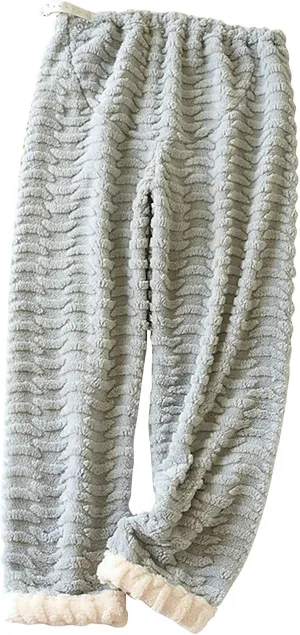 Oplxuo Women Maternity Pajama Pant Adjustable Waist Fuzzy Fleece Lounge Pants Plush Fluffy Sleepwear Pregnancy Casual PJs