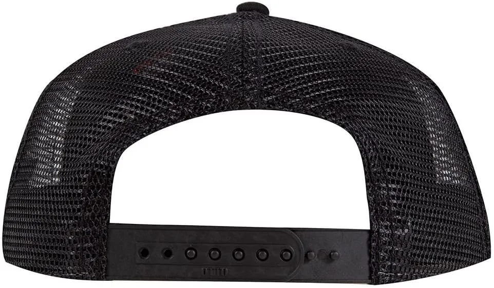 OTTO Cork Flat Visor SNAP 5 Panel Mesh Back Trucker Snapback Hat