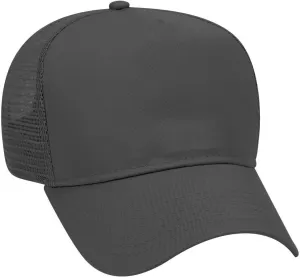 OTTO Cotton Blend Twill 5 Panel Pro Style Mesh Back Trucker Hat
