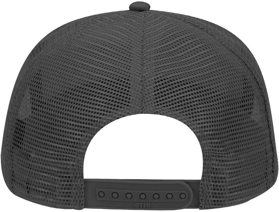 OTTO Cotton Blend Twill 5 Panel Pro Style Mesh Back Trucker Hat
