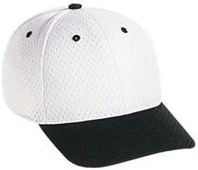 OTTO Polyester Pro Mesh Gray Undervisor 6 Panel Low Profile Baseball Cap