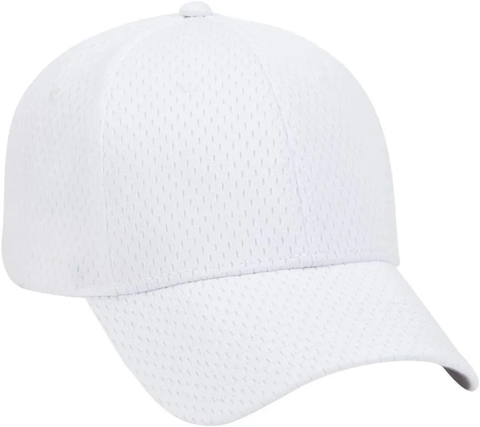 OTTO Polyester Pro Mesh Gray Undervisor 6 Panel Low Profile Baseball Cap