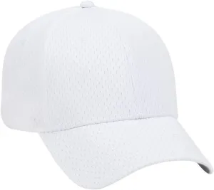 OTTO Polyester Pro Mesh Gray Undervisor 6 Panel Low Profile Baseball Cap