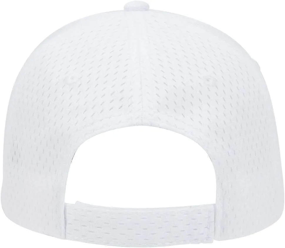 OTTO Polyester Pro Mesh Gray Undervisor 6 Panel Low Profile Baseball Cap