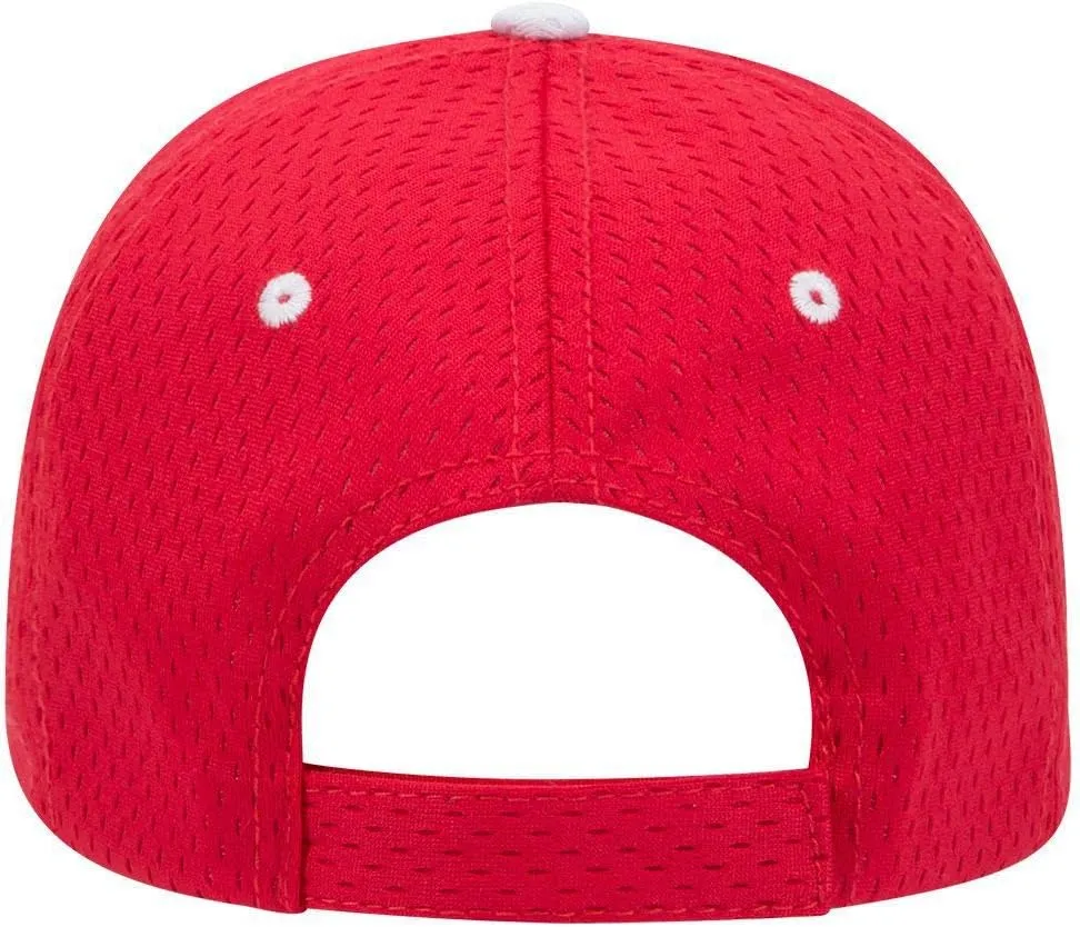 OTTO Polyester Pro Mesh Sandwich Visor 6 Panel Low Profile Baseball Cap