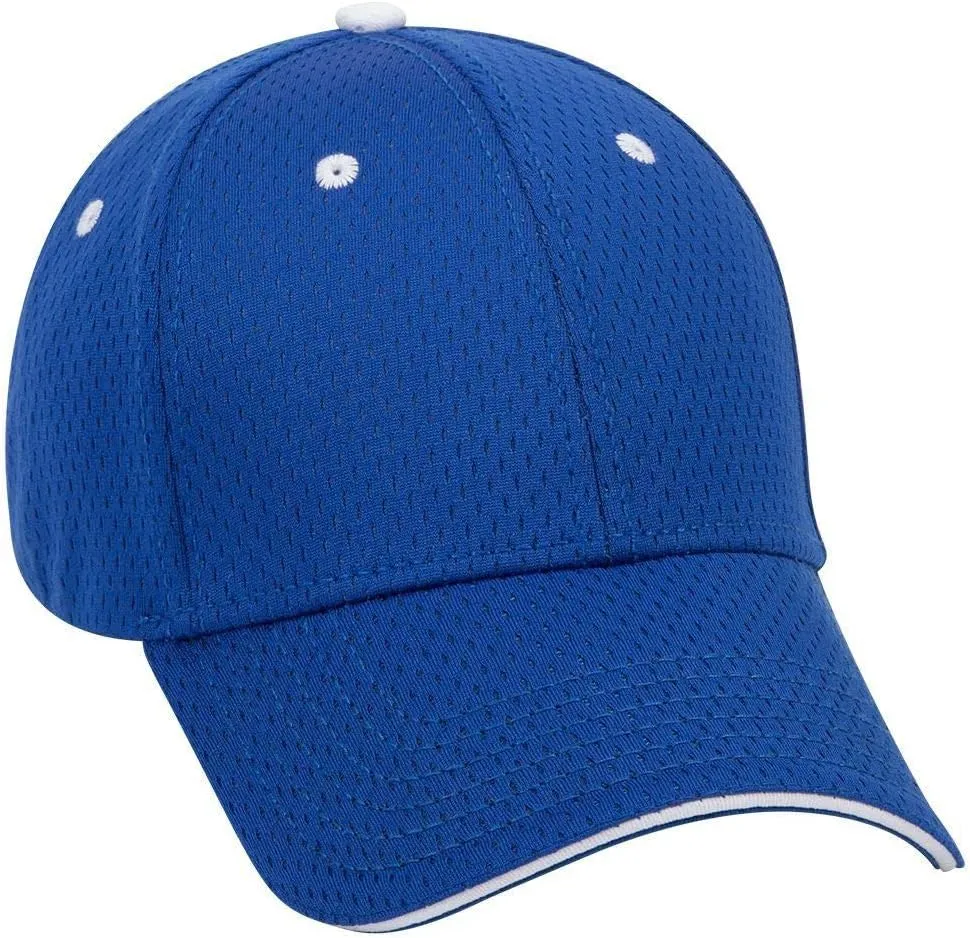 OTTO Polyester Pro Mesh Sandwich Visor 6 Panel Low Profile Baseball Cap