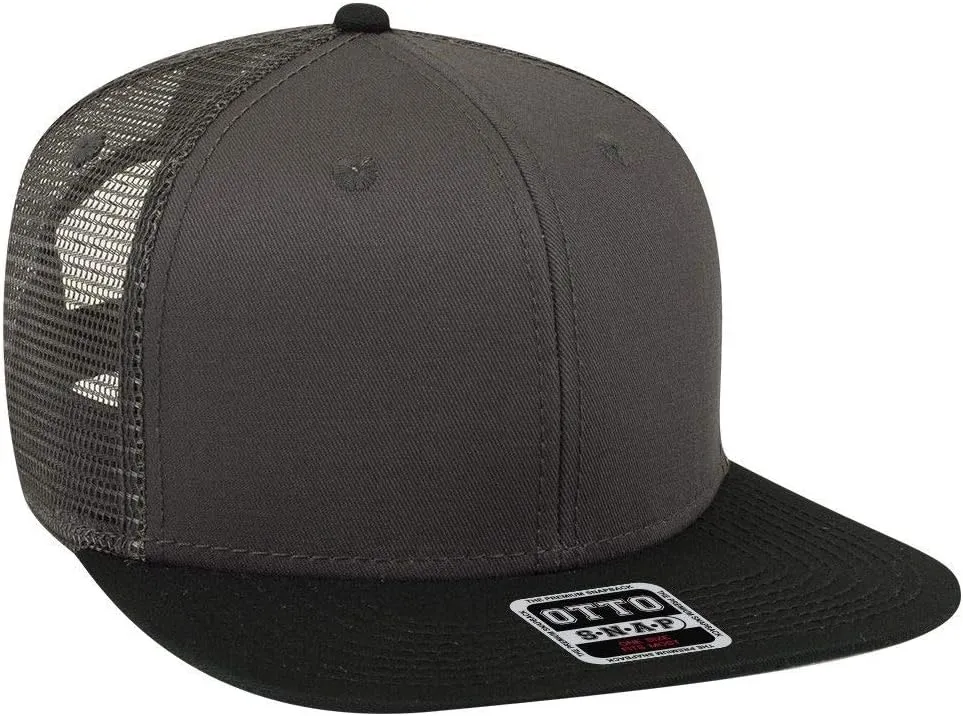 OTTO SNAP Hawaiian Pattern Square Flat Visor 6 Panel Pro Style Snapback Hat