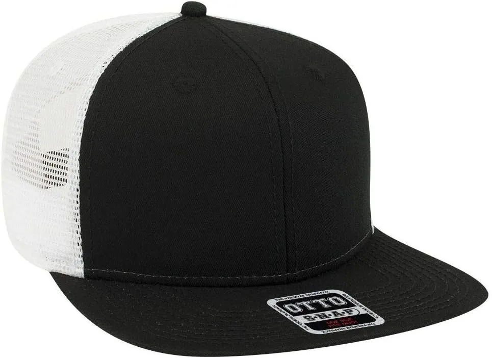OTTO SNAP Hawaiian Pattern Square Flat Visor 6 Panel Pro Style Snapback Hat