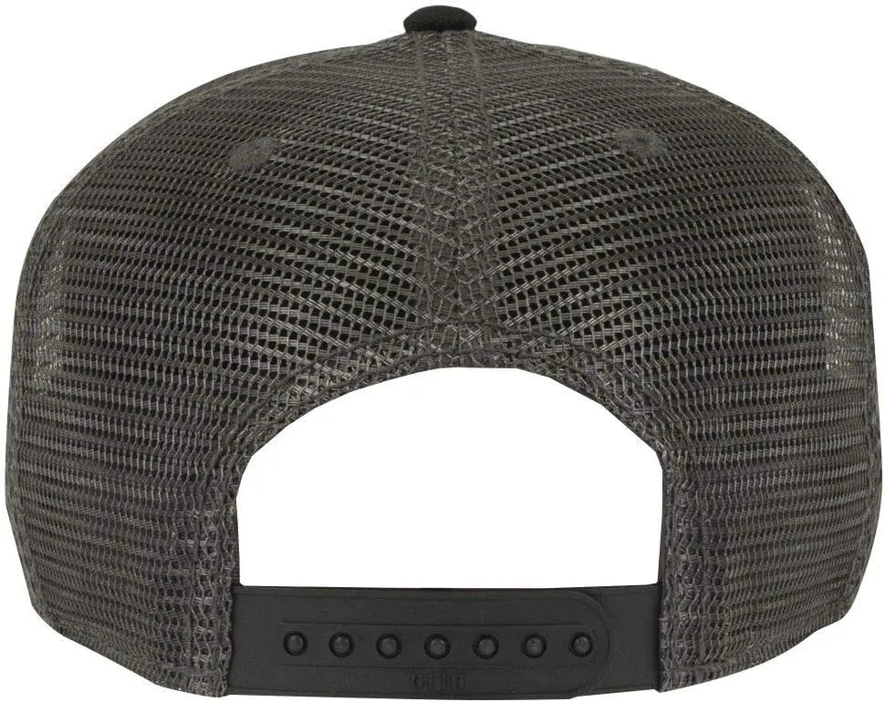 OTTO SNAP Hawaiian Pattern Square Flat Visor 6 Panel Pro Style Snapback Hat