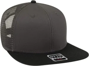 OTTO SNAP Hawaiian Pattern Square Flat Visor 6 Panel Pro Style Snapback Hat
