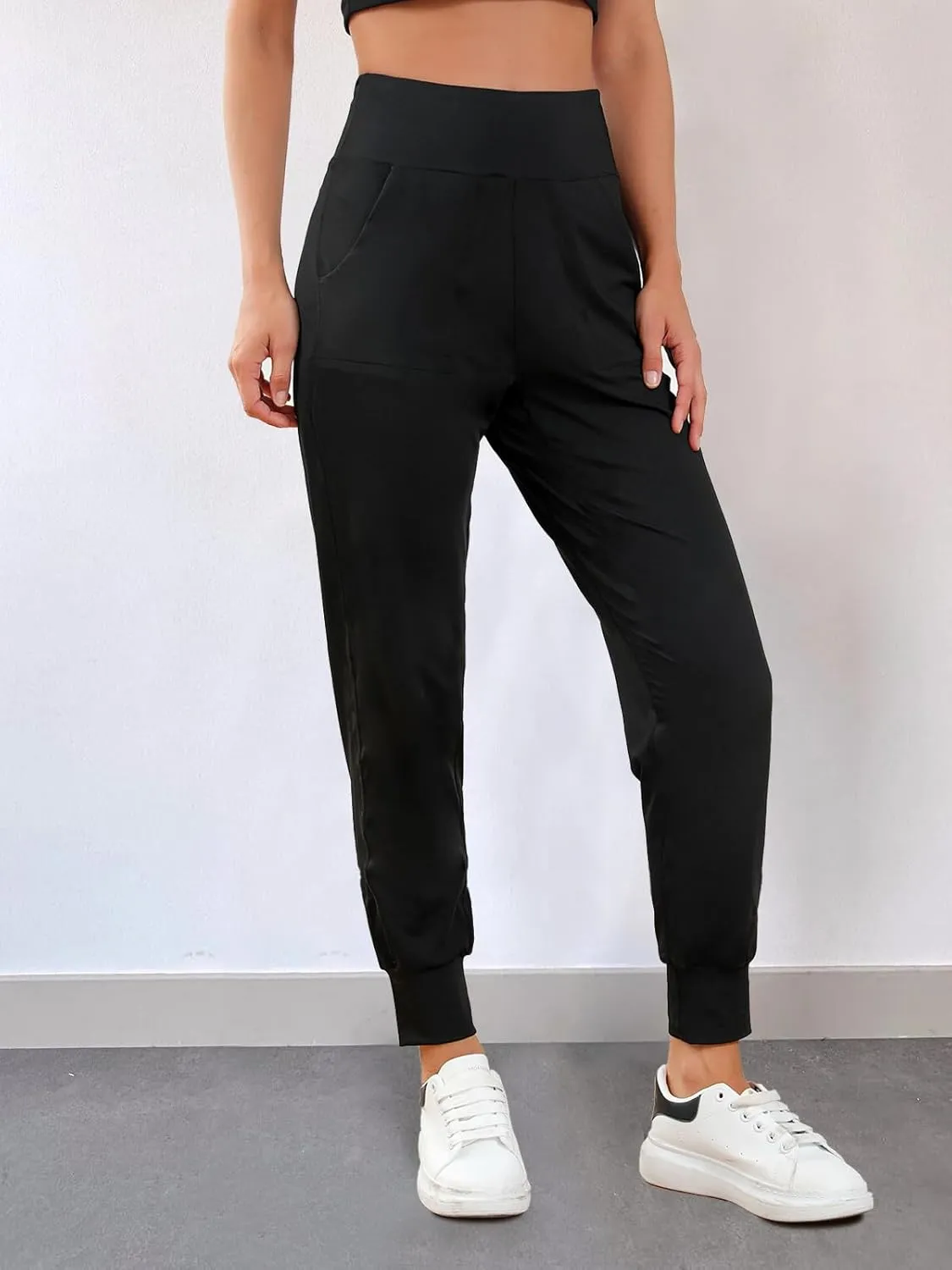 Paintcolors Women's Fleece Lined Joggers Pants Winter Warm Athletic Sweatpants Thermal Pants with Pockets Hiking Running Yoga