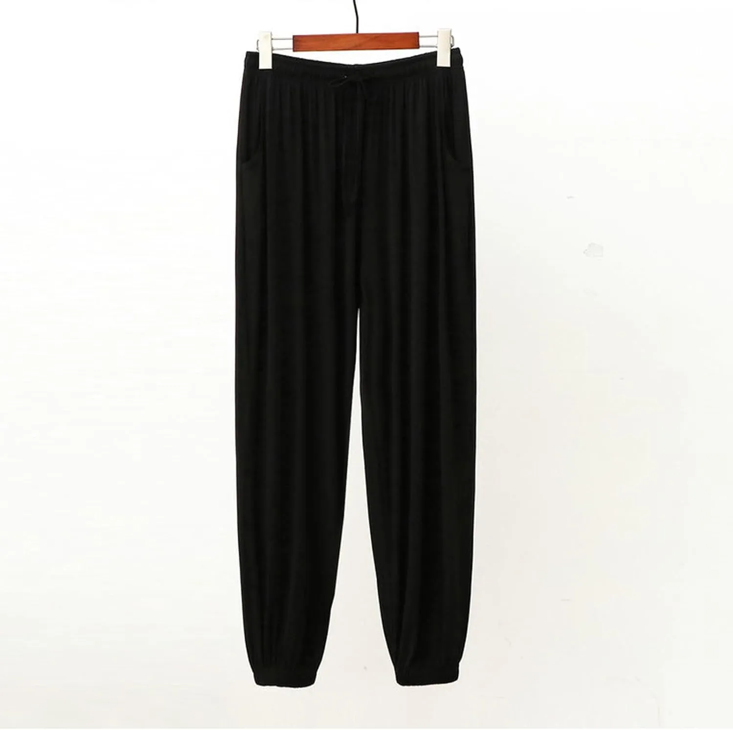 Pajama Pants for Men With Pockets Comfy Loose Elastic Waist Drawstring Lounge Pants Lightweight Bottoms Sleepwear