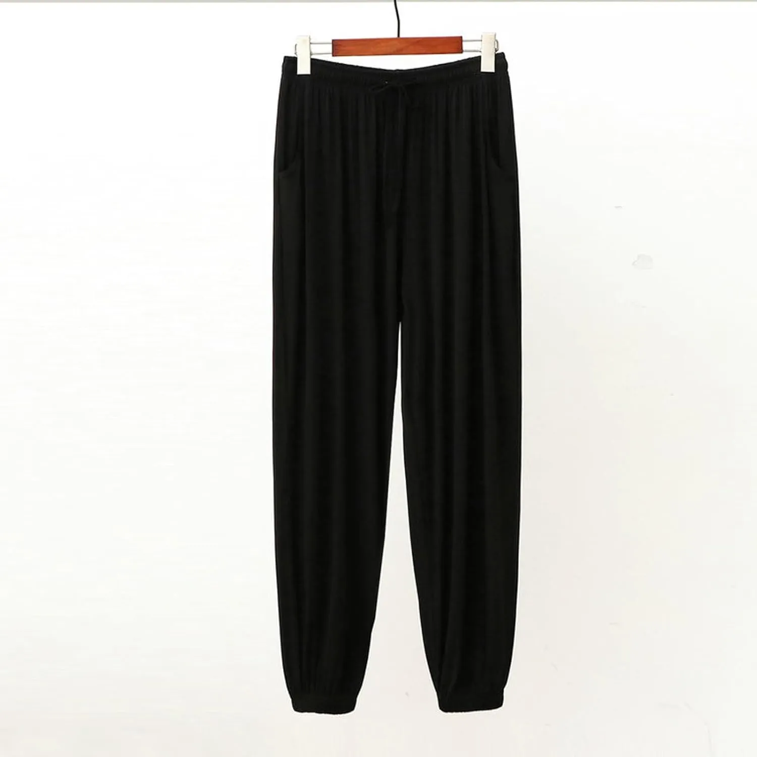Pajama Pants for Men With Pockets Comfy Loose Elastic Waist Drawstring Lounge Pants Lightweight Bottoms Sleepwear