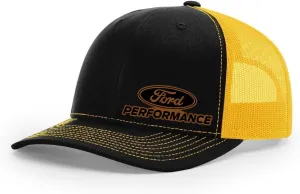 Peterbilt Truck Logo Laser Engraved Leather Patch Richardson 112 Snapback Trucker Hat Cap
