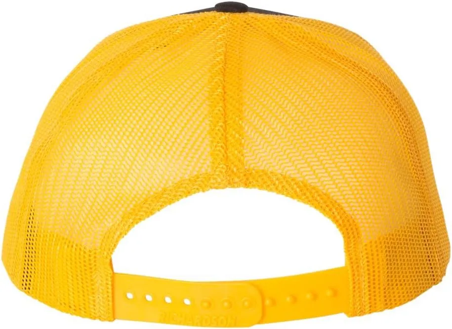 Peterbilt Truck Logo Laser Engraved Leather Patch Richardson 112 Snapback Trucker Hat Cap