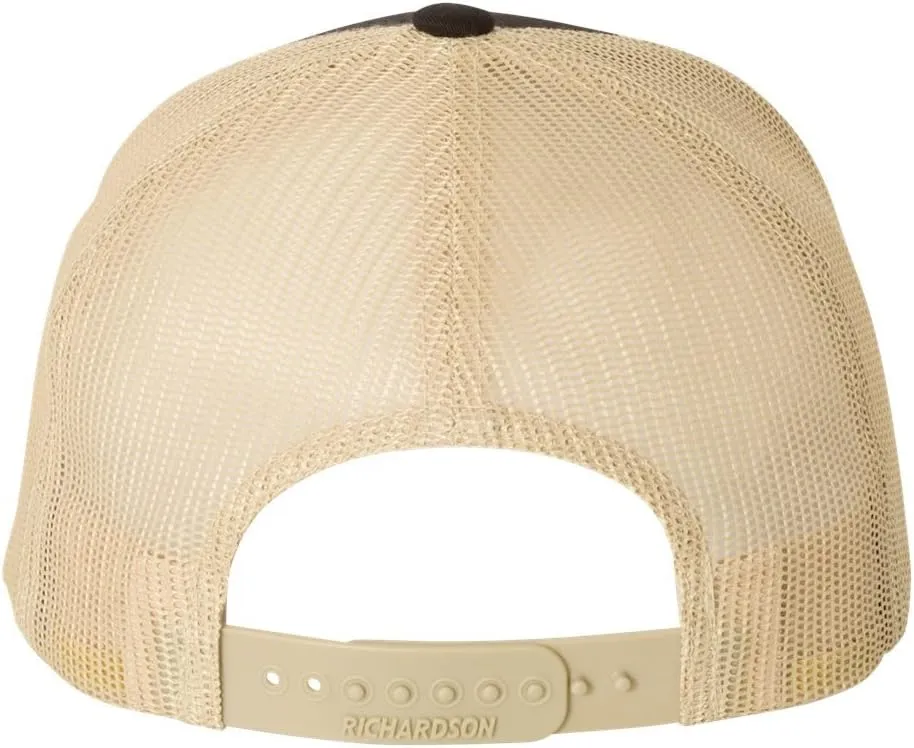 Peterbilt Truck Logo Laser Engraved Leather Patch Richardson 112 Snapback Trucker Hat Cap