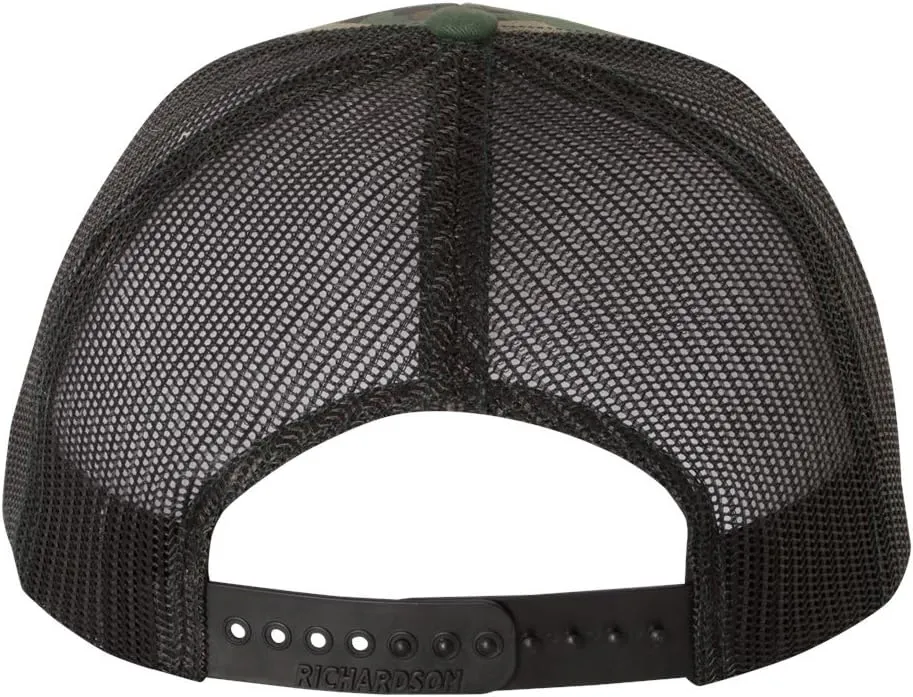 Peterbilt Truck Logo Laser Engraved Leather Patch Richardson 112 Snapback Trucker Hat Cap