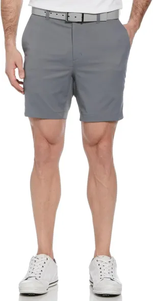 PGA TOUR Men's 7” Flat Front Performance Golf Shorts with Stretch Active Waistband, Moisture-Wicking, Sun Protection