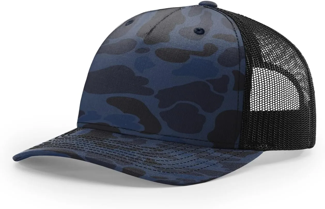 Richardson 112 Trucker Hat - 5 Panel Premium Adjustable Snapback Hat - Structured Richardson Blank Caps