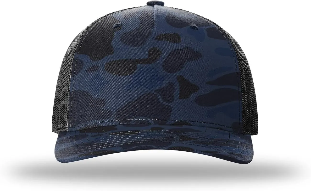 Richardson 112 Trucker Hat - 5 Panel Premium Adjustable Snapback Hat - Structured Richardson Blank Caps