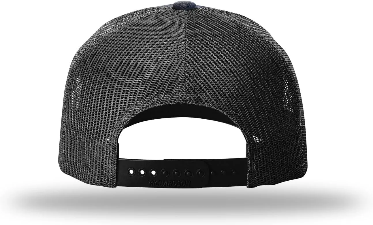 Richardson 112 Trucker Hat - 5 Panel Premium Adjustable Snapback Hat - Structured Richardson Blank Caps
