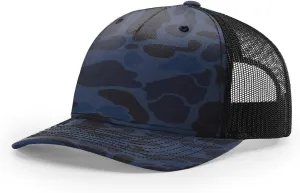 Richardson 112 Trucker Hat - 5 Panel Premium Adjustable Snapback Hat - Structured Richardson Blank Caps