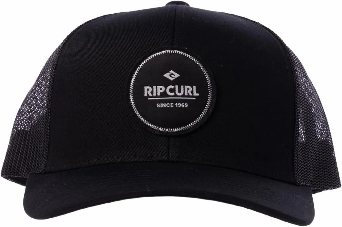 Rip Curl Curve Peak, Structured Trucker Hat, Mesh Snapback Baseball Cap for Men, Adjustable