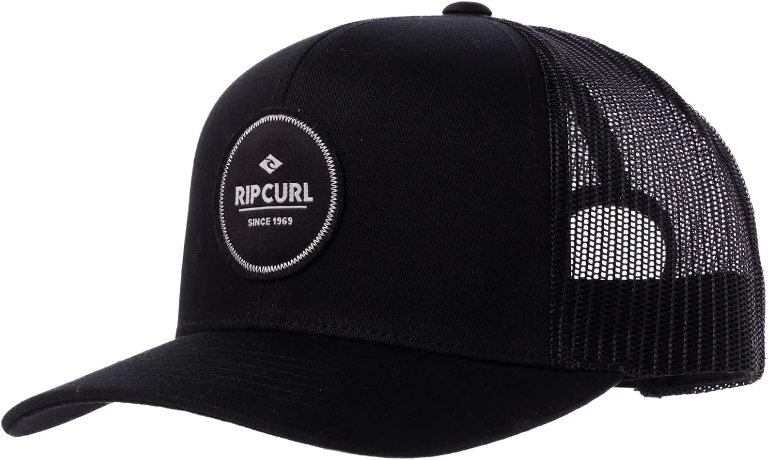 Rip Curl Curve Peak, Structured Trucker Hat, Mesh Snapback Baseball Cap for Men, Adjustable