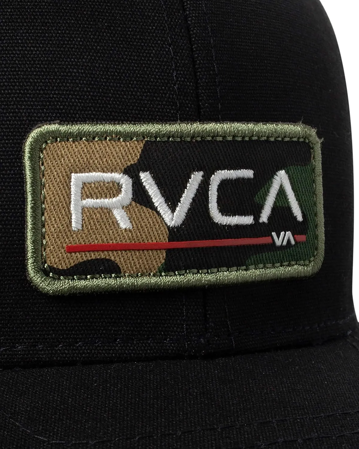 RVCA Men's Curved Brim Trucker Hat, Structured Hat with Curved Bill, Adjustable Snapback Closure