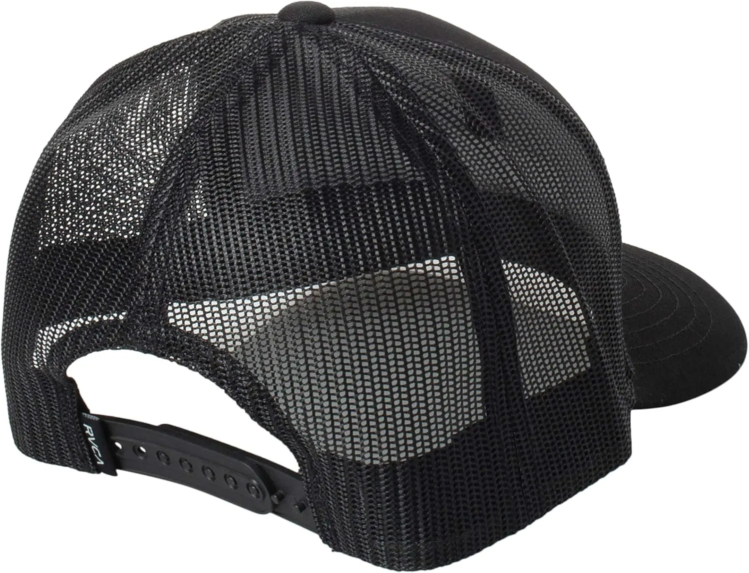 RVCA Men's Curved Brim Trucker Hat, Structured Hat with Curved Bill, Adjustable Snapback Closure