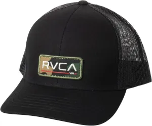 RVCA Men's Curved Brim Trucker Hat, Structured Hat with Curved Bill, Adjustable Snapback Closure