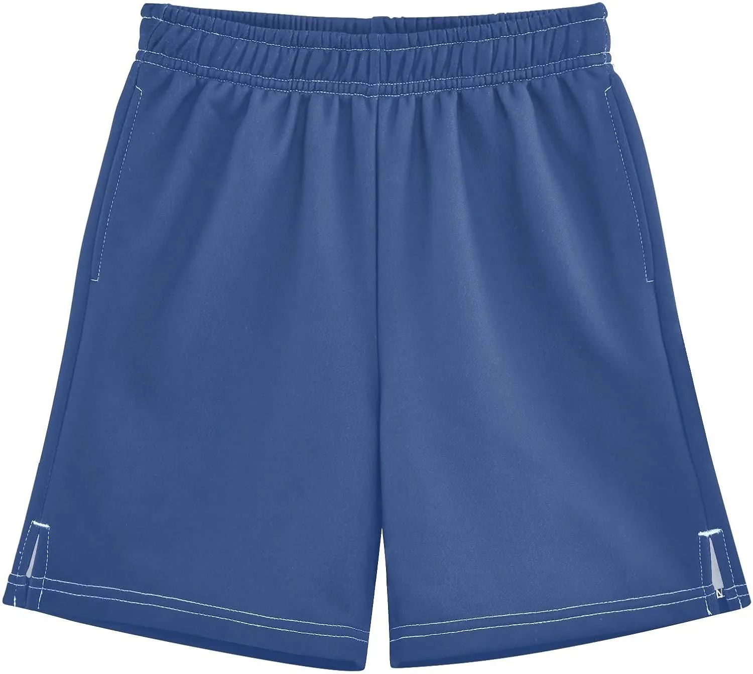 Solid Color Boys Athletic Shorts Lightweight Kids Active Basketball Shorts with Pockets