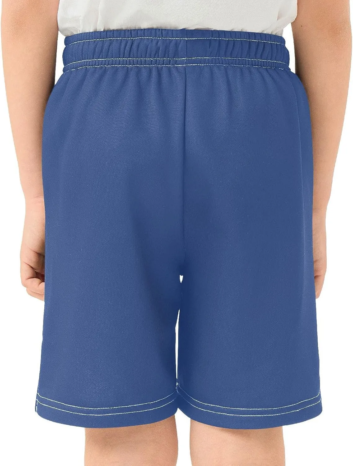 Solid Color Boys Athletic Shorts Lightweight Kids Active Basketball Shorts with Pockets