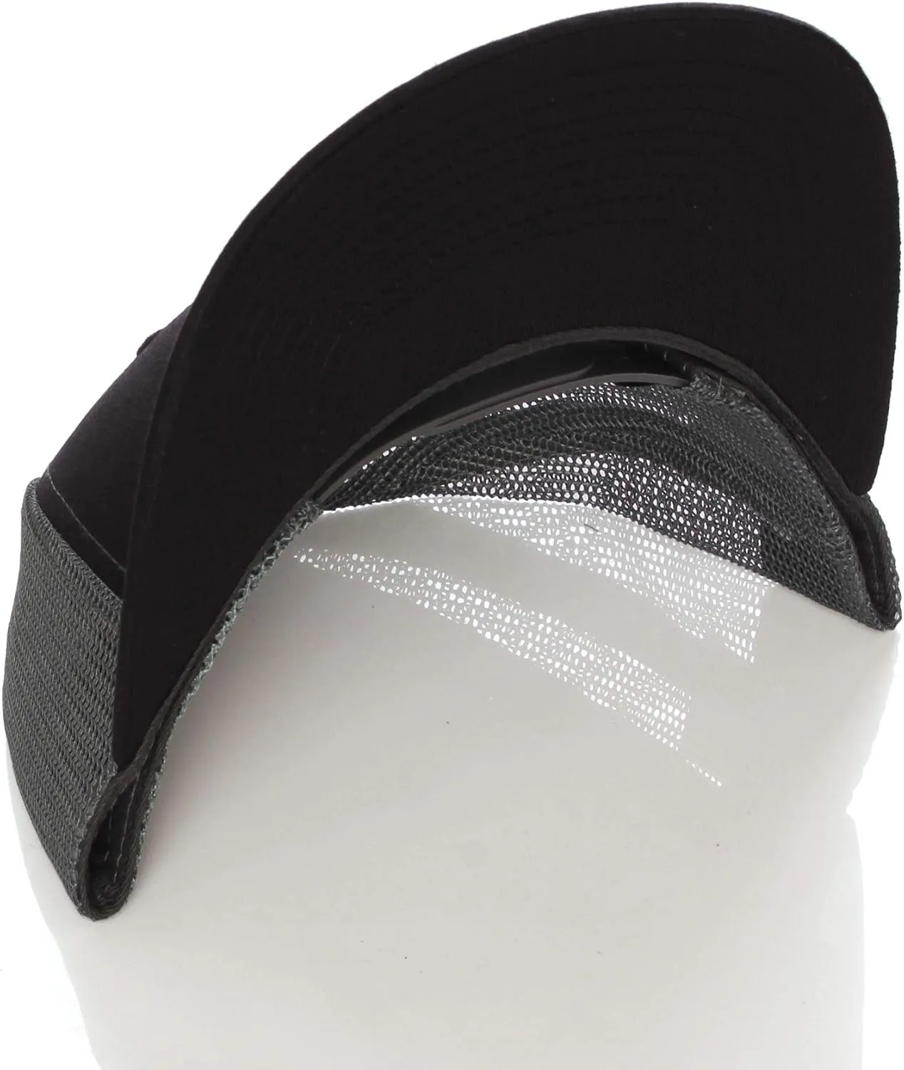 Structured Trucker Mesh Hat Custom Colors Letter P Initial Baseball Mid Profile