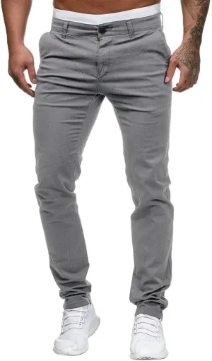 Sweatpants for Men High Street Fashion Leisure Loose Sports Running Solid Color Lace Up Pants Straight Leg Joggers