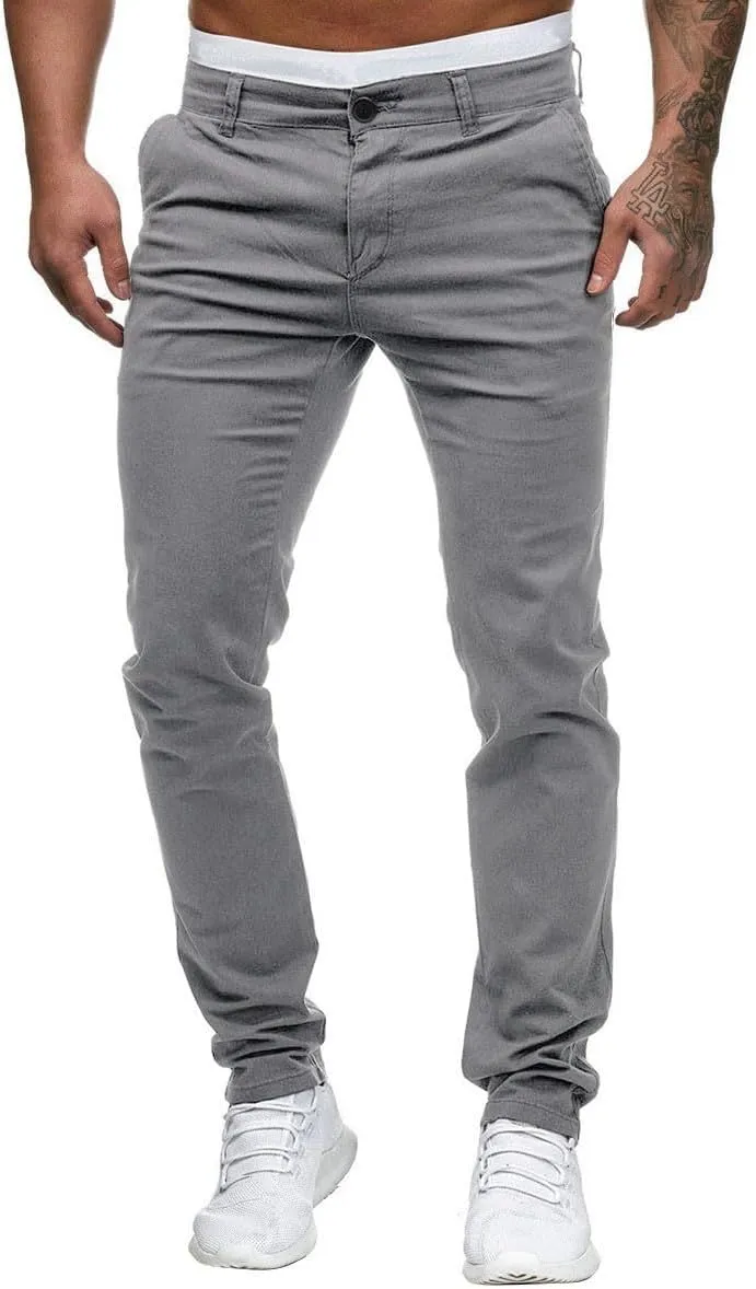 Sweatpants for Men High Street Fashion Leisure Loose Sports Running Solid Color Lace Up Pants Straight Leg Joggers