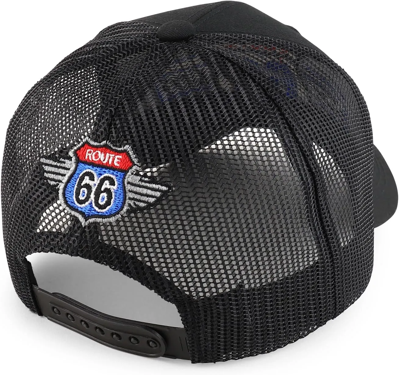 Trendy Apparel Shop Route 66 3D Embroidered Structured Mesh Back Baseball Cap