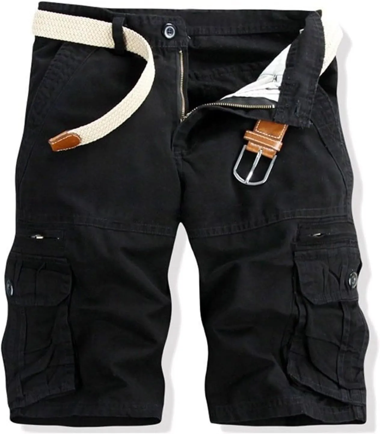 utcoco Men's Cargo Short Relaxed Fit Multi-Pocket Cotton Cargo Shorts for Men