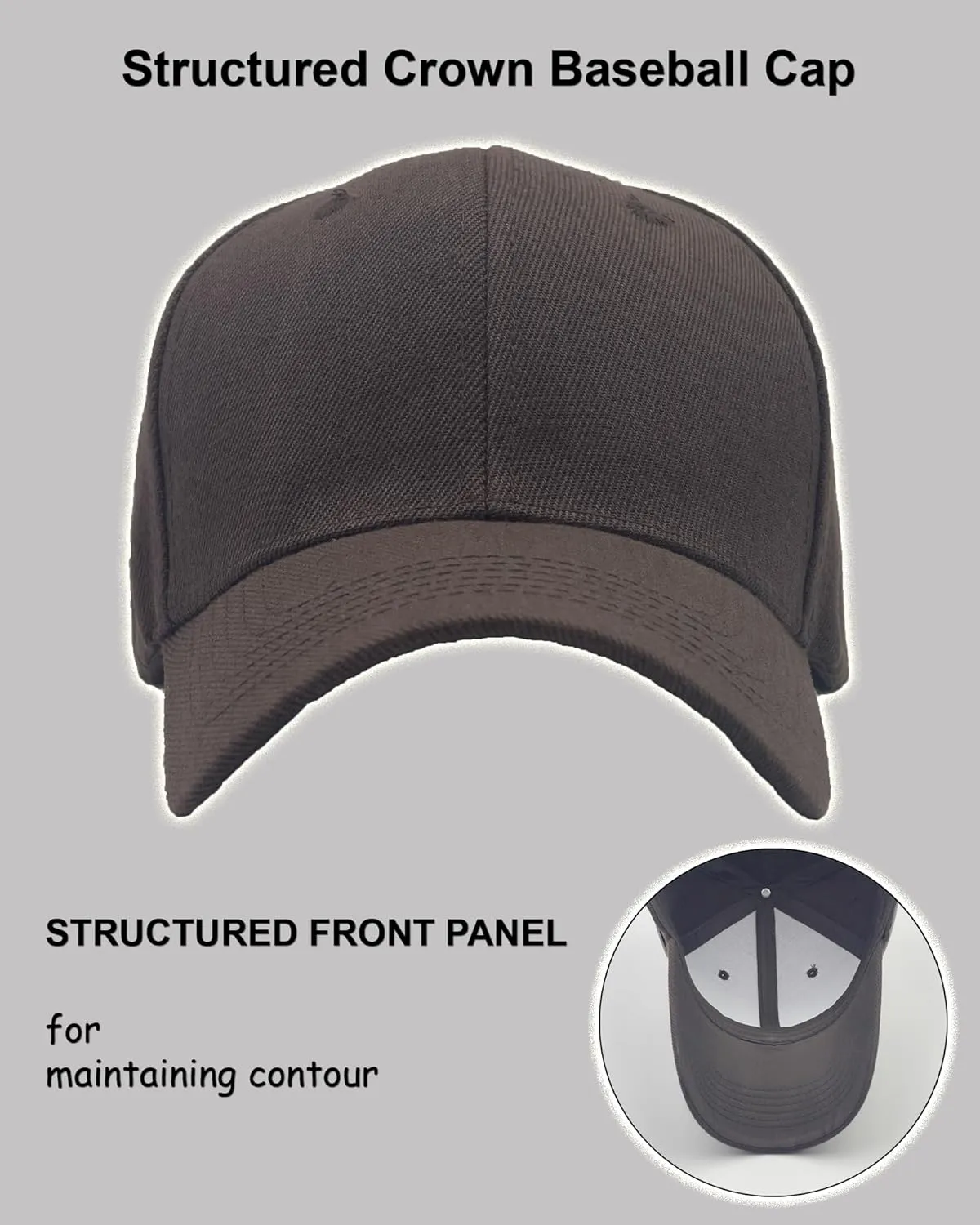 Utmost Structured Baseball Cap with Adjustable Closure - Performance Hat for Outdoor Activities and Custom Embroidery