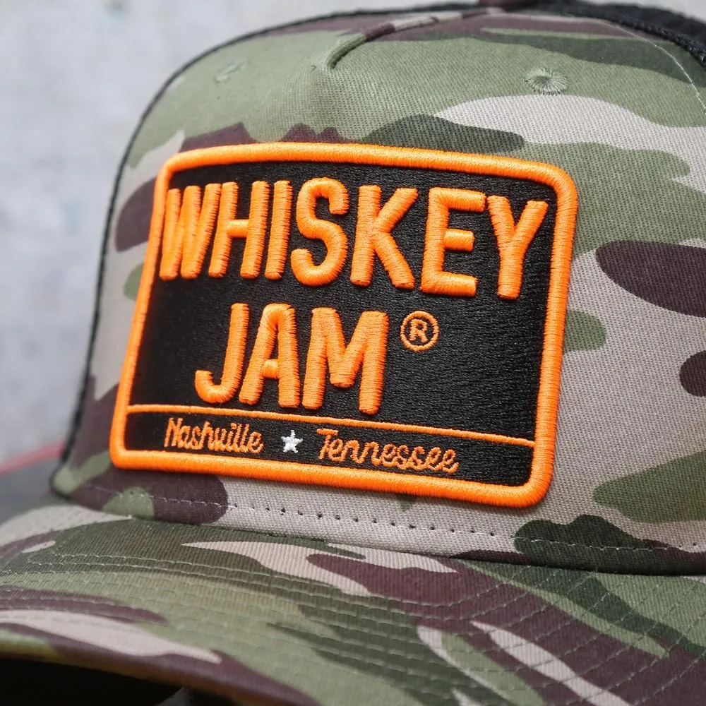 Whiskey Jam WJ Tractor Adjustable Snapback Trucker Hats
