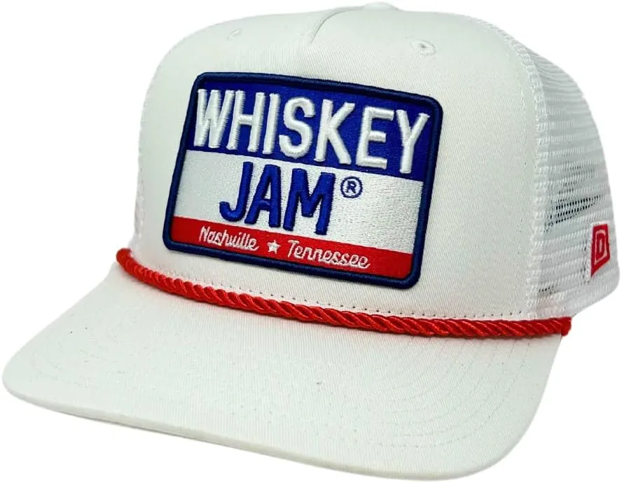 Whiskey Jam WJ Tractor Adjustable Snapback Trucker Hats