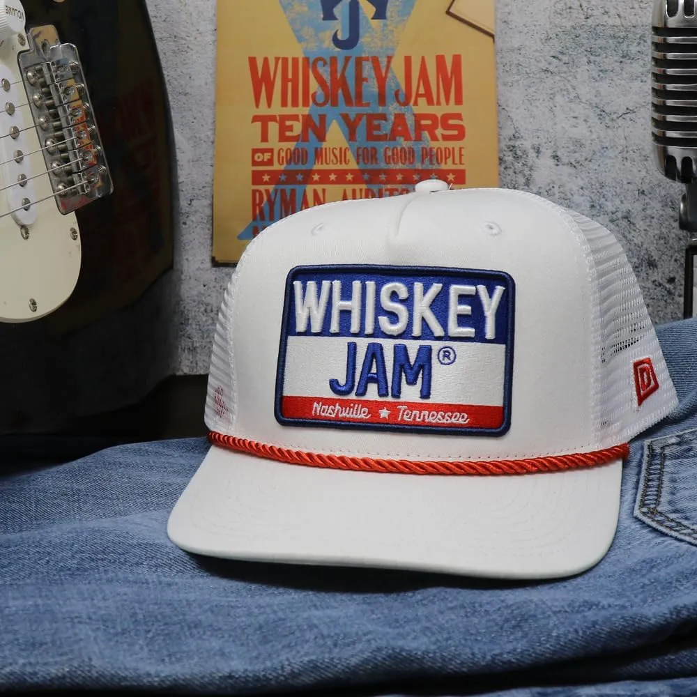 Whiskey Jam WJ Tractor Adjustable Snapback Trucker Hats